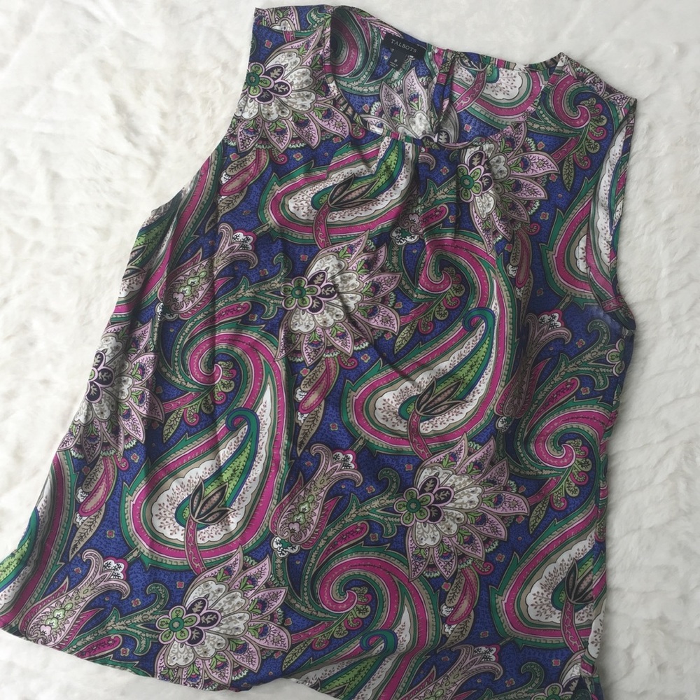 Talbots Paisley Sleeveless Top | Women's 8